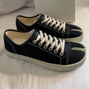 Maison Margiela Women's Black and White Trainers